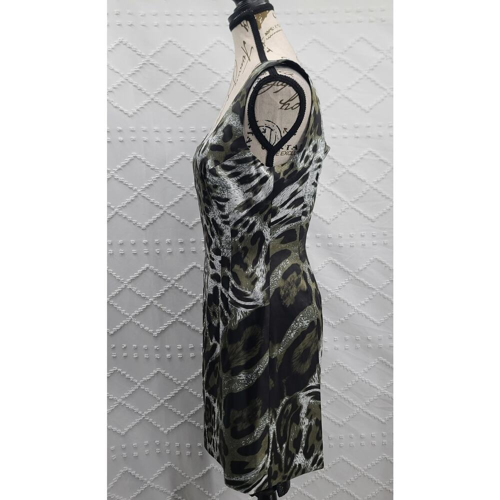 Jay Godfrey leopard print mini dress Size 8 Mob Wife Cocktail Party NYE formal - Picture 2 of 9